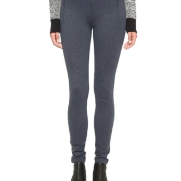 Vince Ponte Ski Knit Slim Pants Coastal Grey 2 Stretch - Like New! - Picture 1 of 6